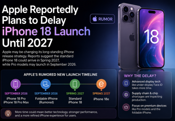Phone 18 launch delayed to 2027
