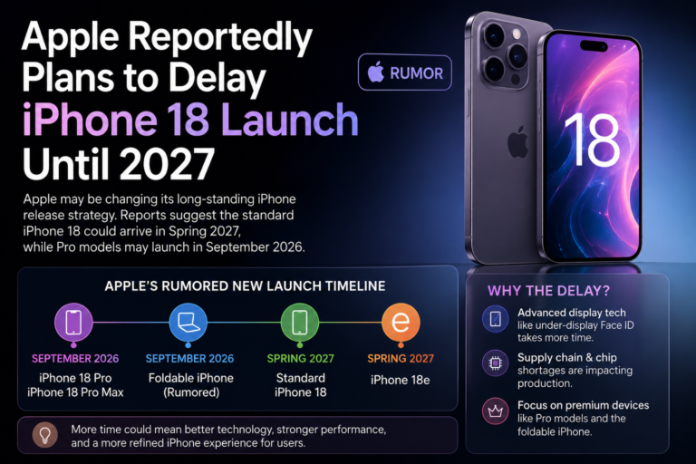 Phone 18 launch delayed to 2027