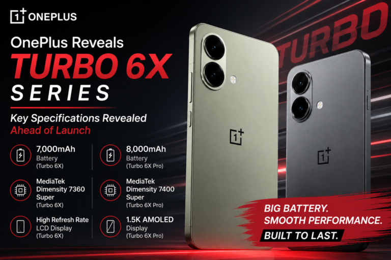 OnePlus Reveals Turbo 6X Specifications Ahead of Official Launch