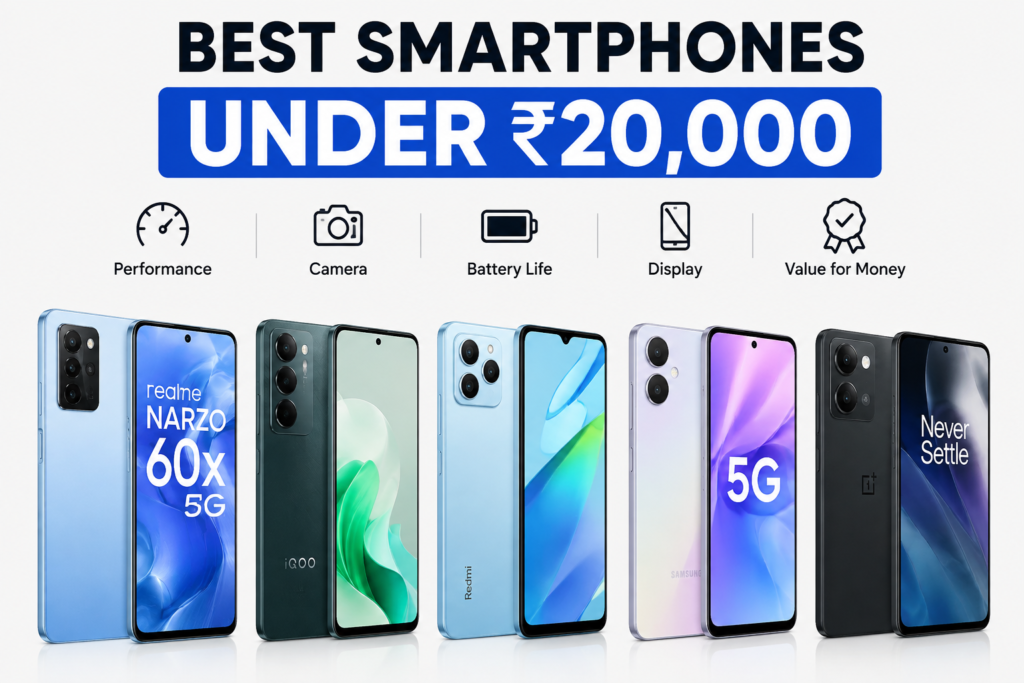 Best Smartphones Under ₹20,000