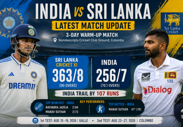 India vs Sri Lanka latest match,